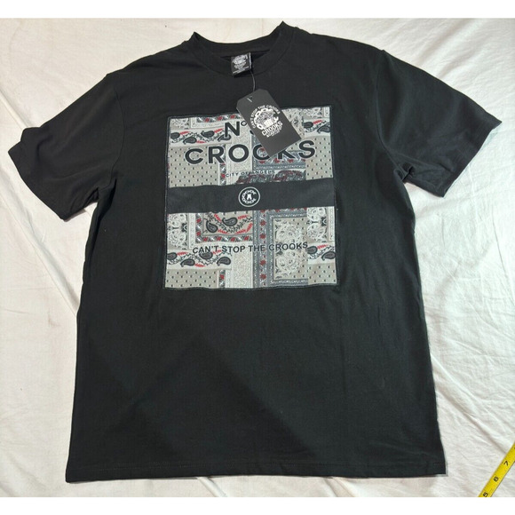 Crooks & Castles T-Shirt Graphic Men's Size M Short Sleeve Back Crew Neck NWT - Picture 1 of 8